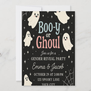 Invitation à la révélation de genre Halloween Bo