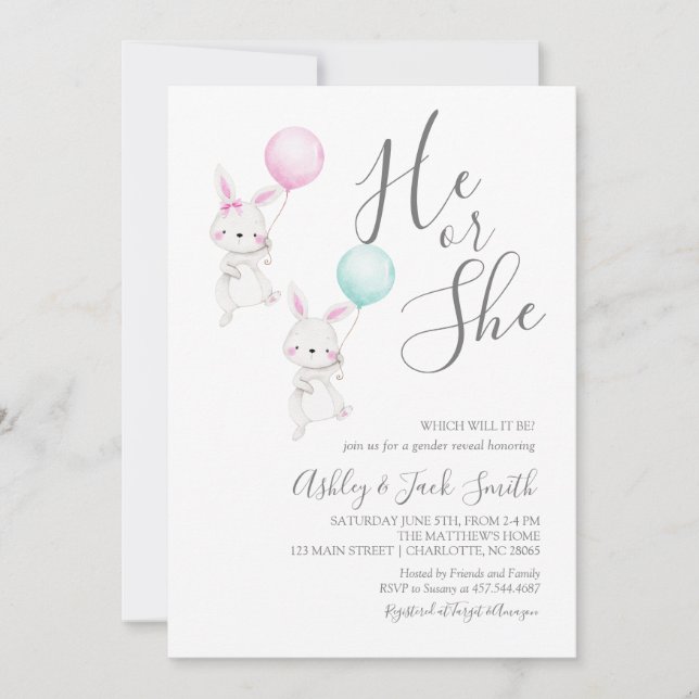 Invitation à la révélation du genre de Pâques (Devant)