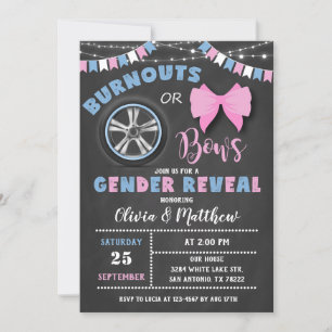 Invitation à la révélation du sexe Burnouts ou nœu