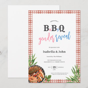 Invitation à la révélation du sexe de Barbecue Bab