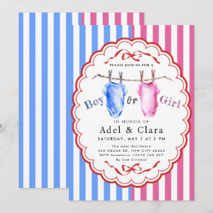 Invitation à la révélation du sexe de l'enfant