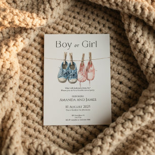Invitation à la révélation du sexe de l'enfant