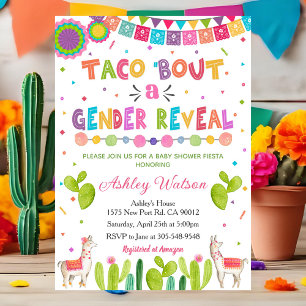 Invitation à la révélation du sexe du bébé Taco 'B