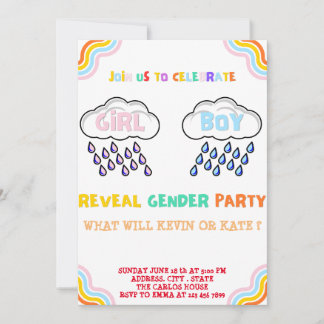 Invitation à la révélation du sexe sous la pluie