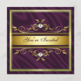 Invitation à la Soie Purple Gold ou à la Soie Sati