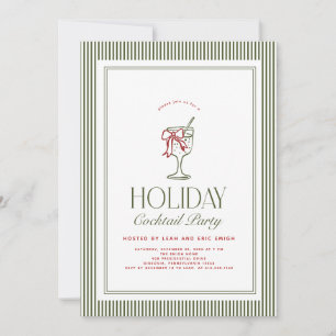 Invitation à la soirée cocktail des Fêtes
