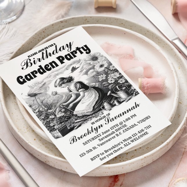 Invitation à la soirée dans les jardins de Gardens (Créateur téléchargé)