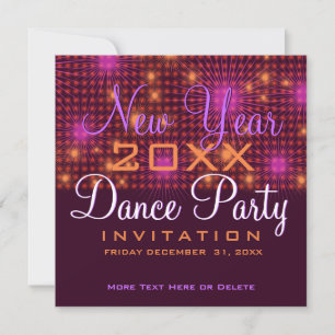 Invitation à la soirée dansante du Nouvel An avec