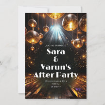 Invitation à la soirée d'après-mariage indien Mari