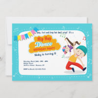 Invitation à la soirée de danse Hip Hop