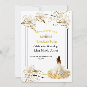 Invitation à la soirée de débutante