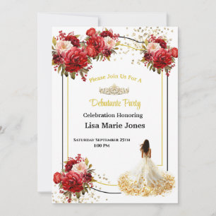 Invitation à la soirée de débutante