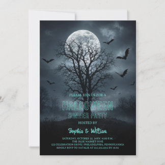 Invitation à la soirée de dîner d'Halloween des Ch