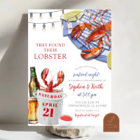 Invitation à la soirée de fruits de mer pour la fê