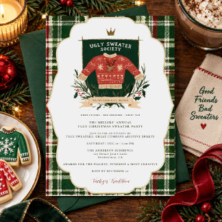 Invitation à la soirée de Noël de la Ugly Sweater