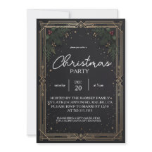 Invitation à la soirée de Noël de l'entreprise Bla