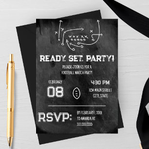 Invitation à la soirée de visionnement de football