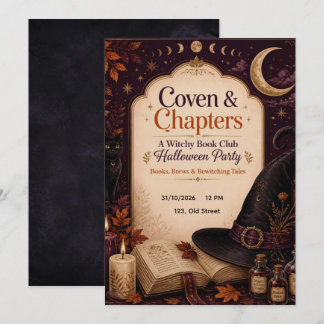 Invitation à la soirée d'Halloween du club de lect