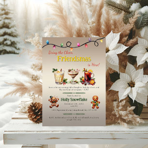 Invitation à la soirée Friendsmas – Amusant et Fes