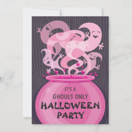 Invitation à la soirée Halloween des goules unique