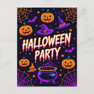 Invitation à la soirée Halloween du chaudron de ci