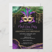 Invitation à la soirée masquée du Mardi Gras