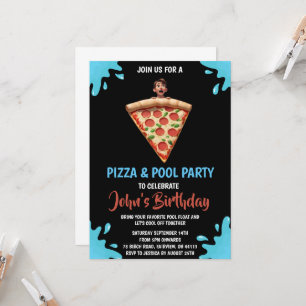 invitation à la soirée pizza pool
