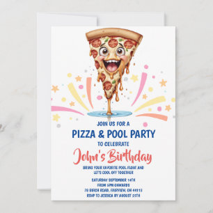 invitation à la soirée pizza pool