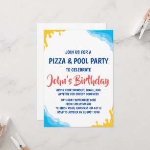 invitation à la soirée pizza pool