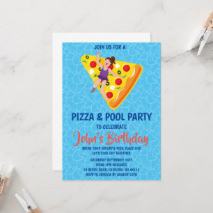 invitation à la soirée pizza pool