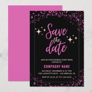 Invitation à la soirée professionnelle rose, enreg