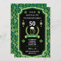 Invitation à la St. Patrick's Day Over the Hill Pa