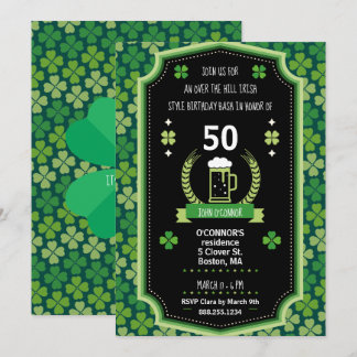 Invitation à la St. Patrick's Day Over the Hill Pa