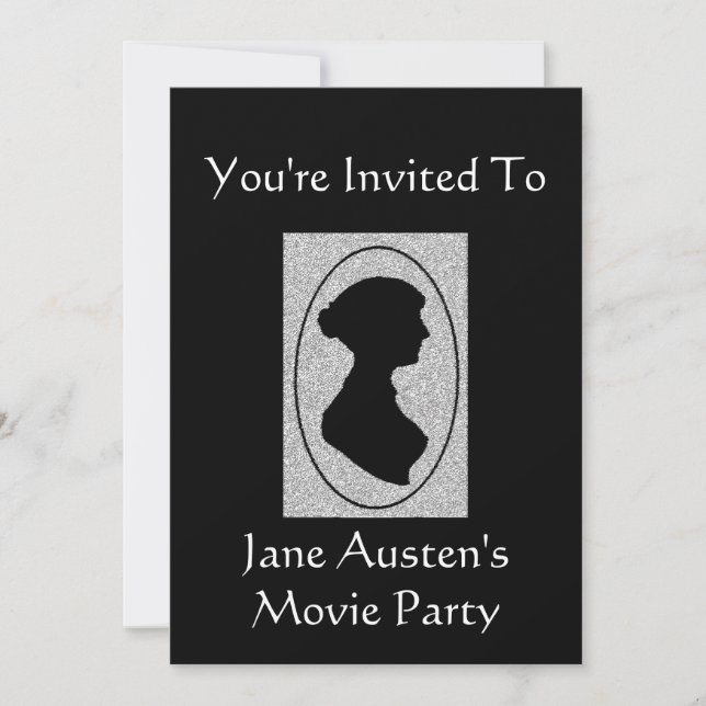 Invitation à la Tea Party de Jane Austen 2 (Devant)