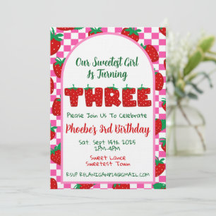Invitation à la Troisième Fête d'Anniversaire Berr