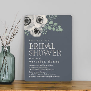 Invitation à l'anémone et à l'eucalyptus