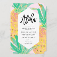 Invitation à l'anniversaire d'Aloha