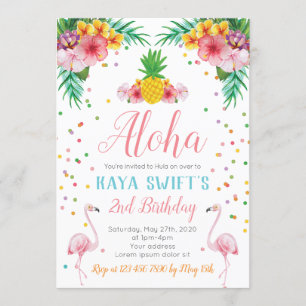 Invitation à l'anniversaire d'Aloha