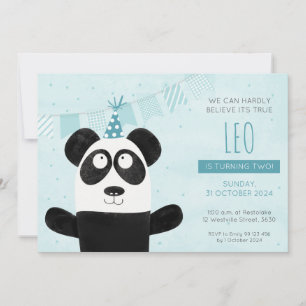 Invitation à l'anniversaire de Blue Panda
