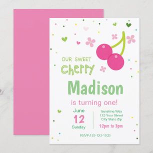 Invitation à l'anniversaire de Cherry