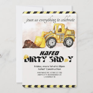 Invitation à l'anniversaire de construction Editab