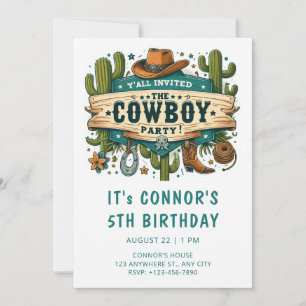 Invitation à l'anniversaire de Cowboy