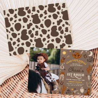 Invitation à l'anniversaire de Cowboy | 1ère invit