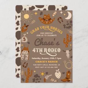 Invitation à l'anniversaire de Cowboy   4e Invitat