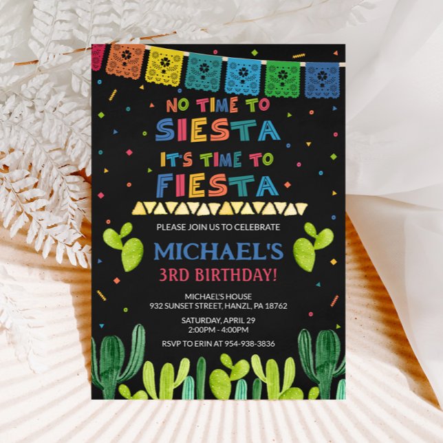 Invitation à l'anniversaire de Fiesta (Créateur téléchargé)