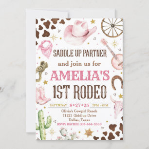 Invitation à l'anniversaire de la cow-girl, 1ère i