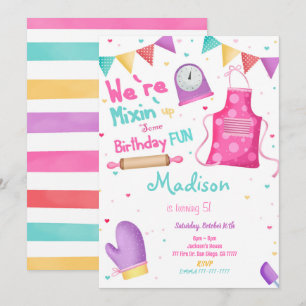 Invitation à l'anniversaire de la cuisson