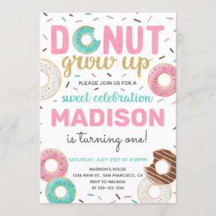 Invitation à l'anniversaire de la culture du donut