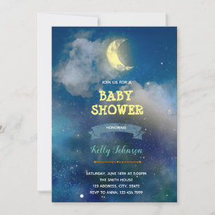 Invitation à l'anniversaire de la douche sur la lu