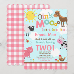 Invitation à l'anniversaire de la ferme Old MacDon